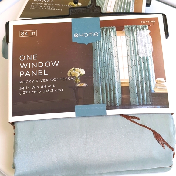 2 Panels Target Home Rocky River Contessa Curtains 54x84 NEW - Picture 1 of 6